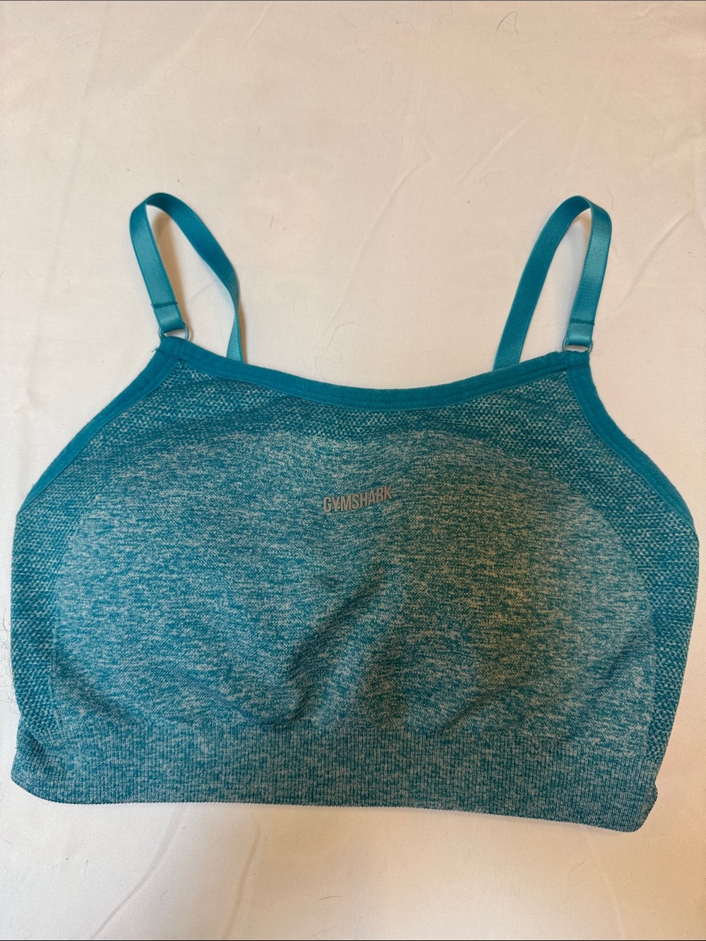 Gymshark Teal Blue Seamless Sports Bralette size small